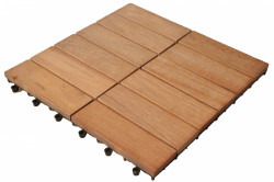Dalles Bangkirai - 40 x 40 x 3 cm - 12 Lattes