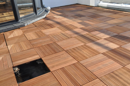 Dalles en merbau 30x50 Guian 2