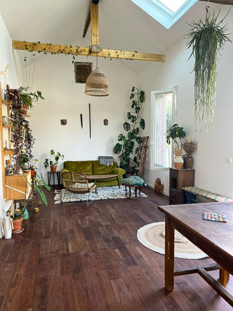 Parquet Noyer en situation chez une de nos clientes