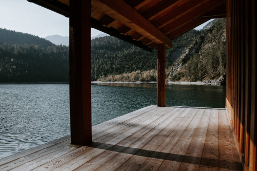 Bord de lac terrasse