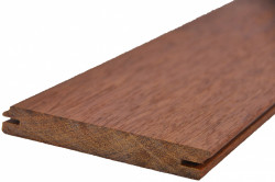 Lames de Terrasse Merbau - 20mm x 140mm - Profil « Drop » fixations invisibles - 2m10 à 4m20